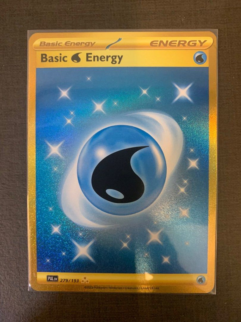 Water Energy - 279/193 - Gold Secret Rare Pokemon Paldea Evolved, Hobbies & Toys, Toys & Games on Carousell Water Energy - 279/193 - Gold Secret Rare Pokemon Paldea Evolved, Hobbies & Toys, Toys & Games on Carousell