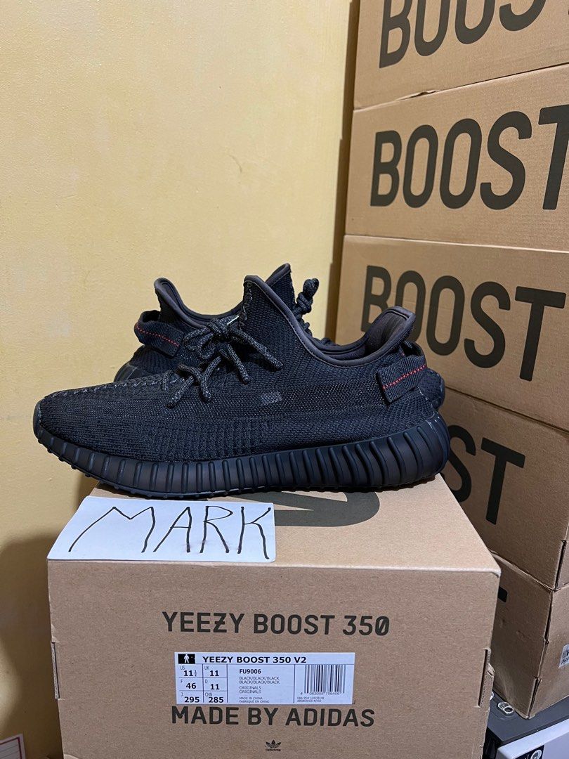 Yeezy Boost 350 v2 Black Static NR Size 11.5 Men s Fashion