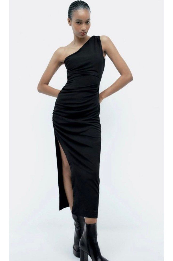 Draped dress zara hotsell