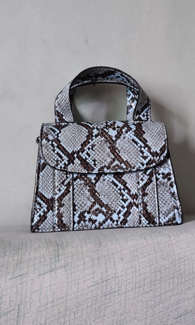 Snakeskin bag zara top