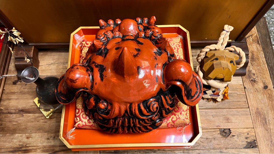 日本九谷焼江戶時代興起「獅子頭」滅絕版超巨級12號刺青店限定