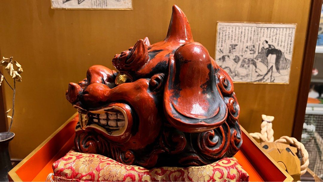 九谷焼　獅子頭 Amazon.co.jp: 九谷焼 獅子 唐獅子 魔除 新築祝い インテリア 高