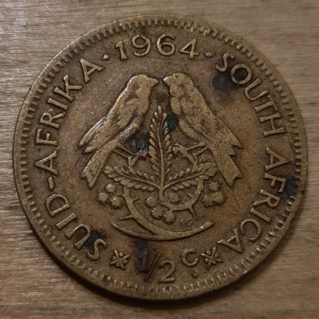 1964-south-africa-half-cent-coin-hobbies-toys-memorabilia
