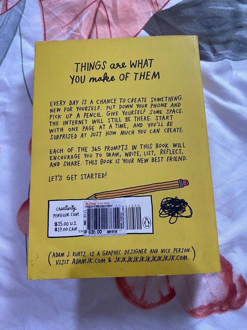 1 Page at a Time by Adam J. Kurtz on Carousell