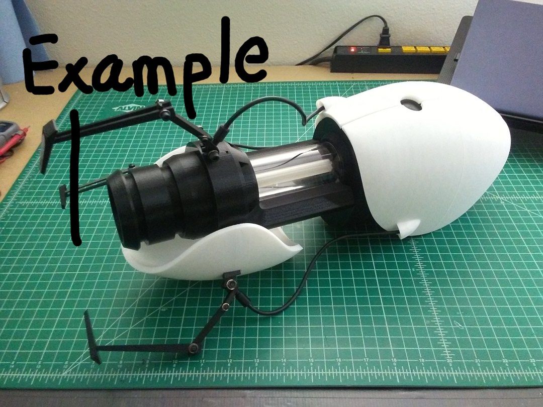 3d printed Portal Gun 1:1, 興趣及遊戲, 玩具& 遊戲類- Carousell