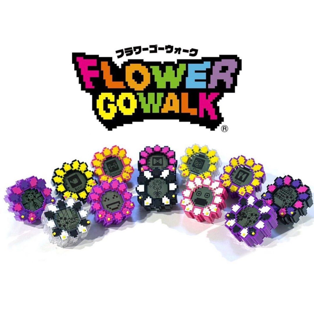 日本現貨村上隆花花Flower Go Walk 電子寵物他媽哥池計步器