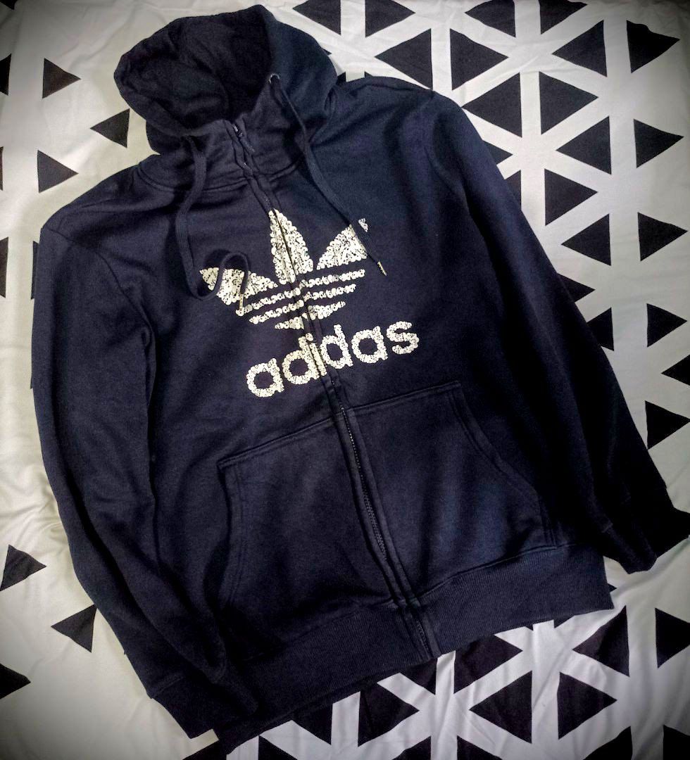 Adidas gold foil hoodie store
