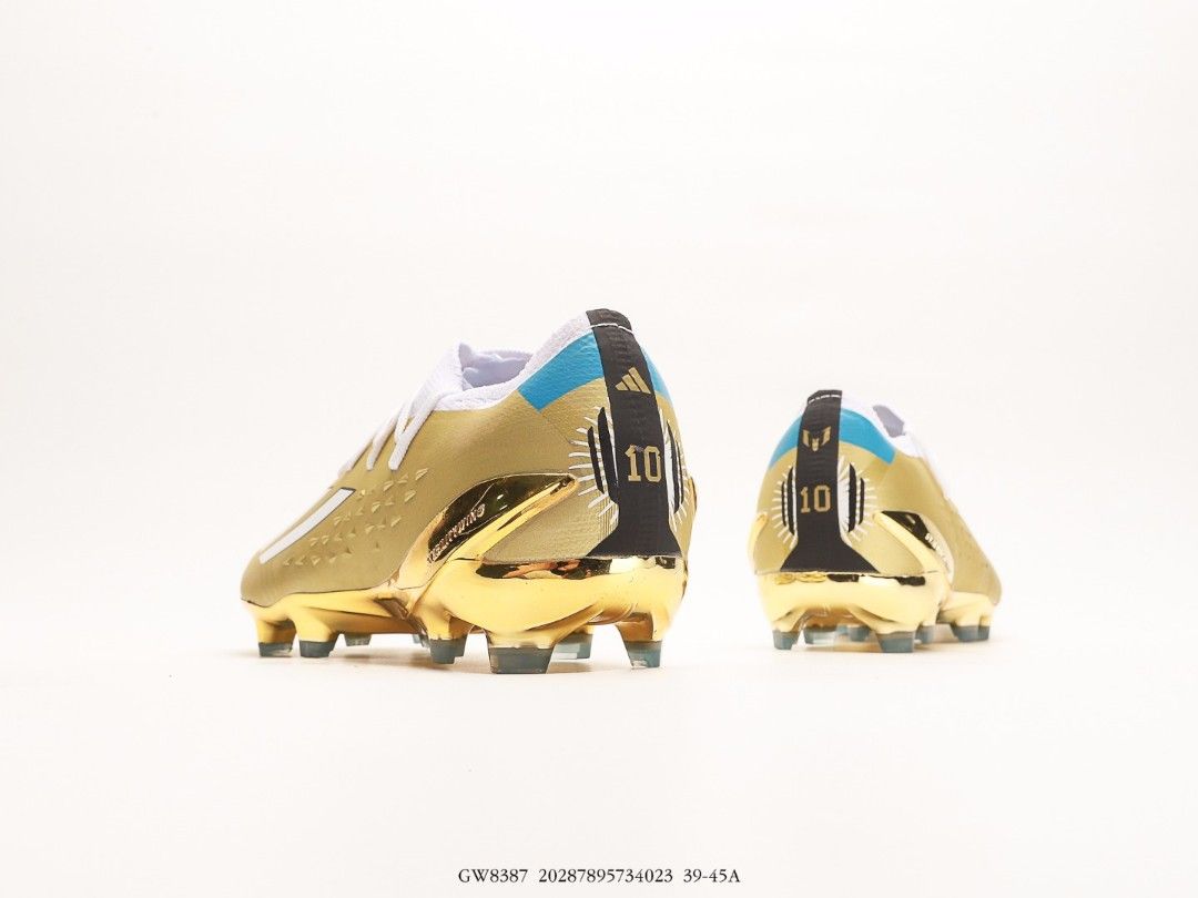 White gold messi cleats top