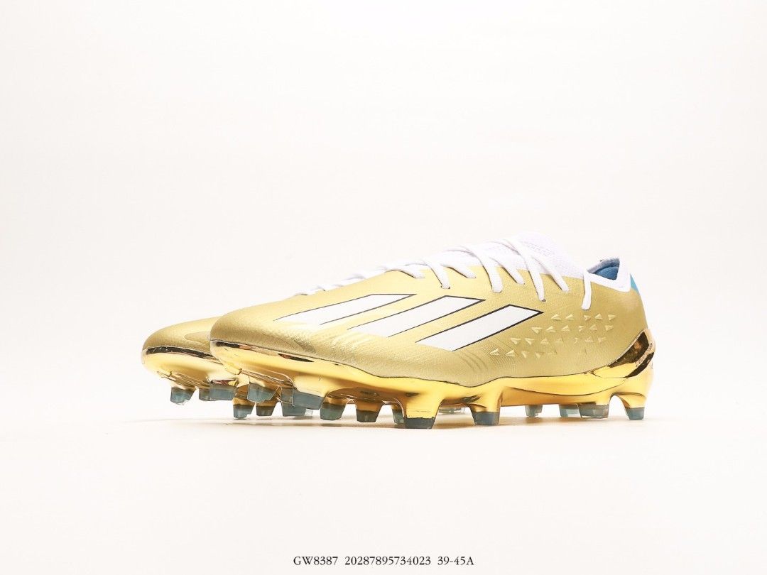 Adidas X Speedportal Messi.1 FG White Gold Football shoes US 6.5
