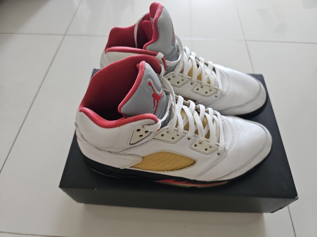 Air Jordan 5 Retro Fire Red, Men's Fashion, Footwear, Sneakers on