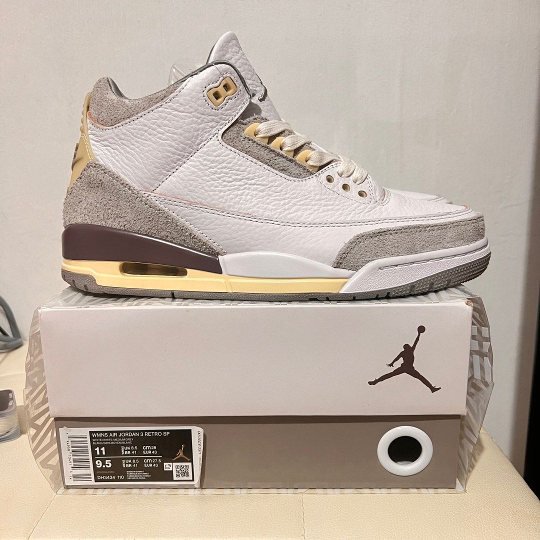 US9.5 AJ3 A Ma Niere Men s Fashion Footwear Sneakers on Carousell