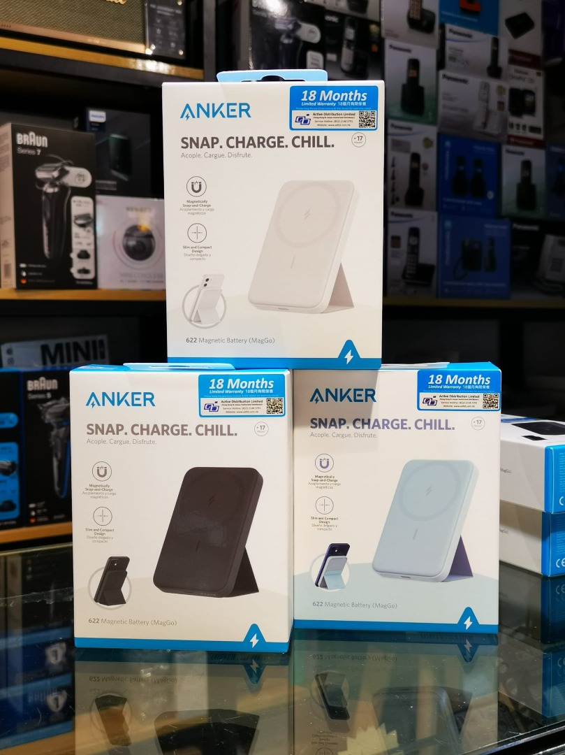 Anker MagGo 622 5000mAh 磁吸無線充電行動電源(實體門市-香港行貨-1年