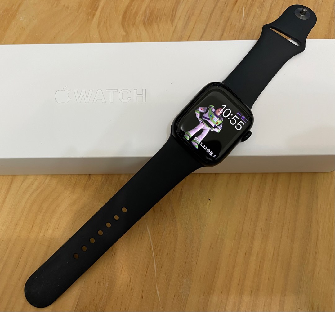 Apple Watch Series 7 午夜色黑色鋁金屬41mm 原廠正品Wi-Fi 版, 手機及