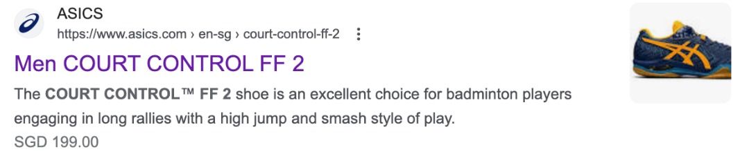 Asics Court Control FF2 Badminton Shoes Men #39 s Fashion Footwear