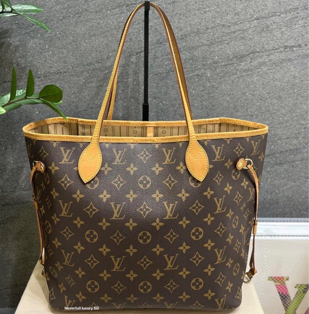 LV neverfull MM, Luxury, Bags & Wallets on Carousell