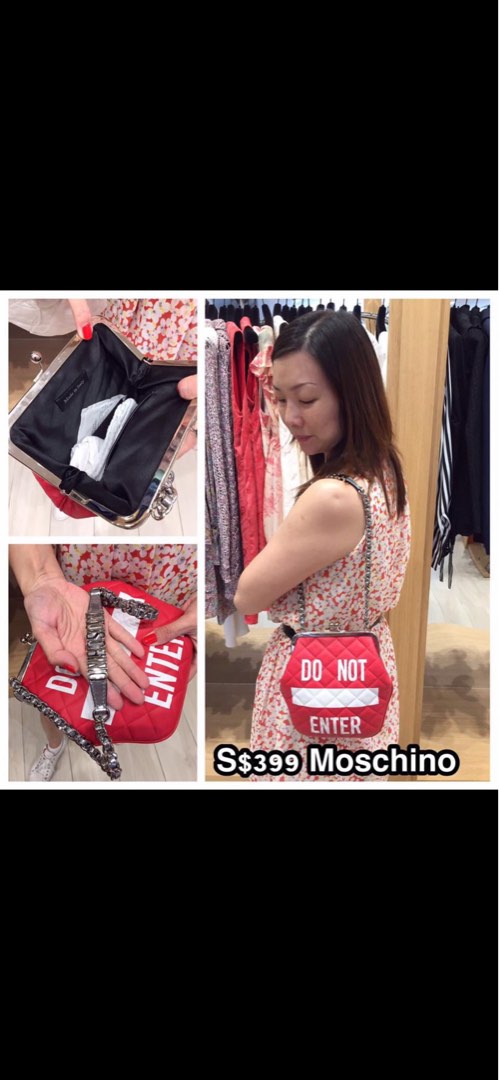 Moschino best sale pvc bag