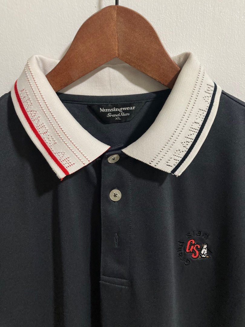 Authentic Penguin GrandSlam Munsingwear Gray Poloshirt for Men s