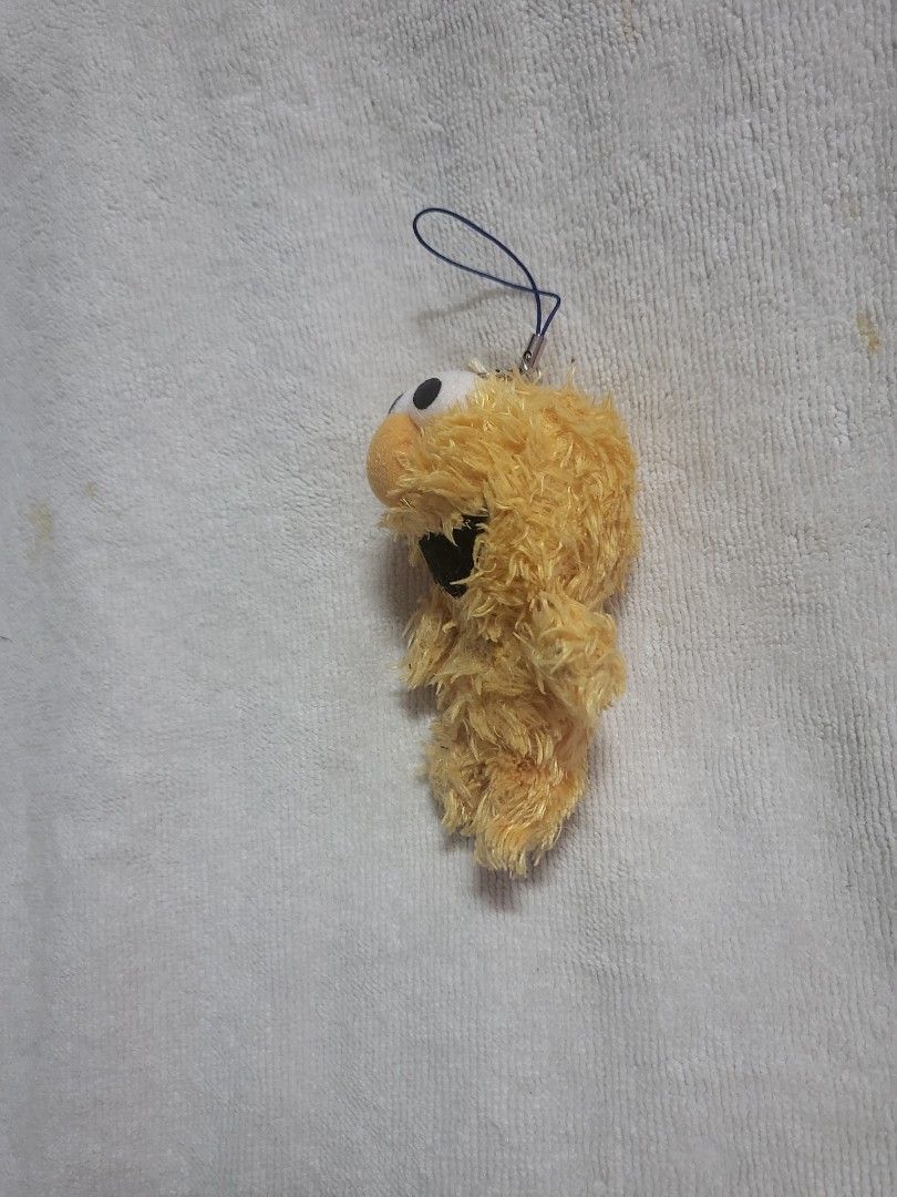 Authentic Rare Sesame Street Yellow Elmo Plush Soft Toy Bag Charm / Bag