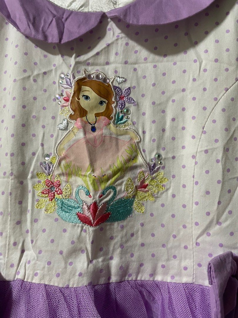 Authentic Sophia the first party dress (Category: Babies & Kids Fashion) located in Quezon City. Submitted by decluttermommee (Listing ID 1245162890, Image 2). Description: Size 4T .