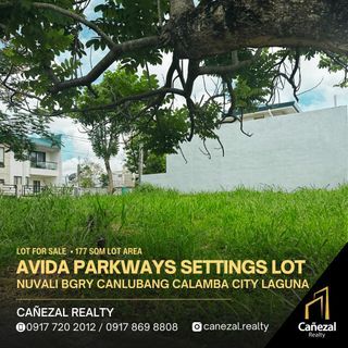 Avida Parkway Settings Lot Only at 177 SQM For Sale