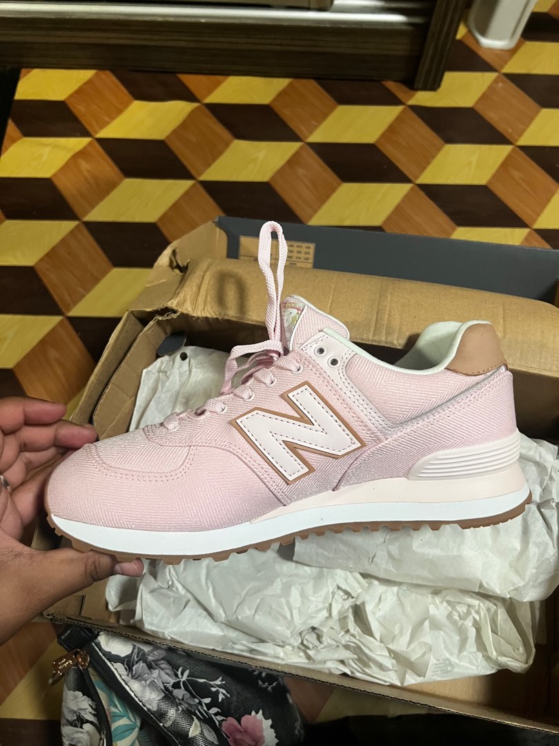 New balance 574 oyster hot sale pink