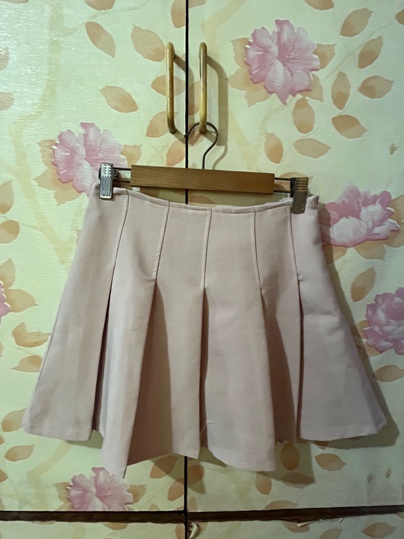Pink plaid outlet skirt forever 21