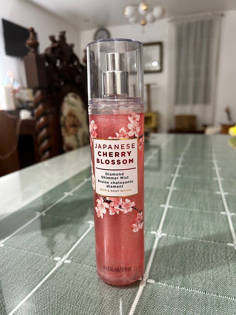 Bath & Body Works Japanese Cherry Blossom Diamond Shimmer Mist on Carousell