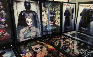 Batman and Joker Movie Poster Glass Framed ready to hang customized