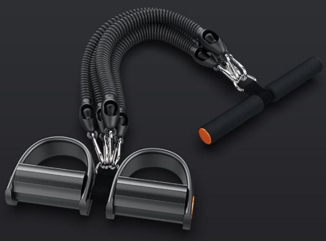 BLACK Multifunctional Pedal Puller Rope Fitness Belly Male Yoga ...
