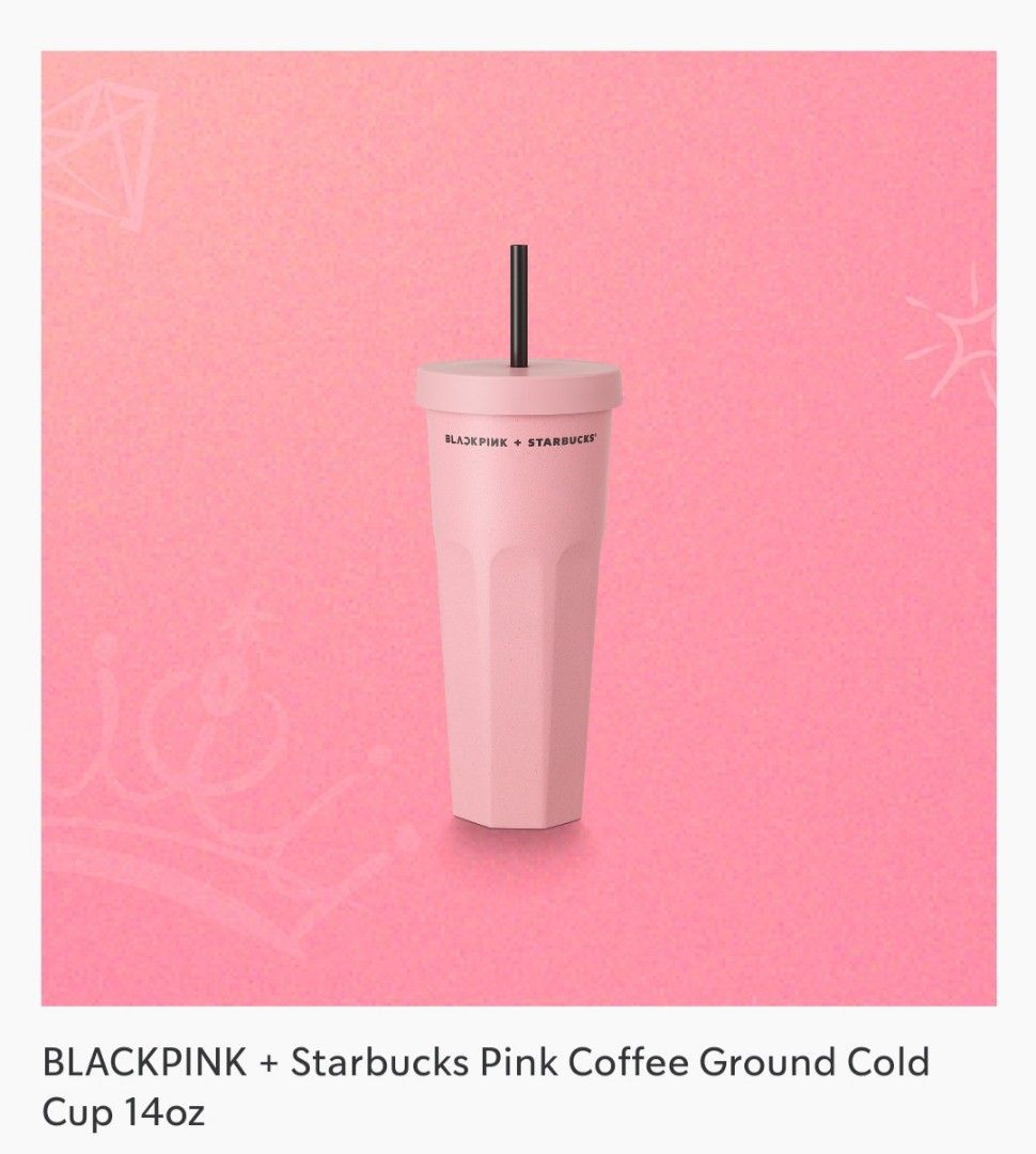 Blackpink x Starbucks tumbler and cold cup, Furniture & Home Living
