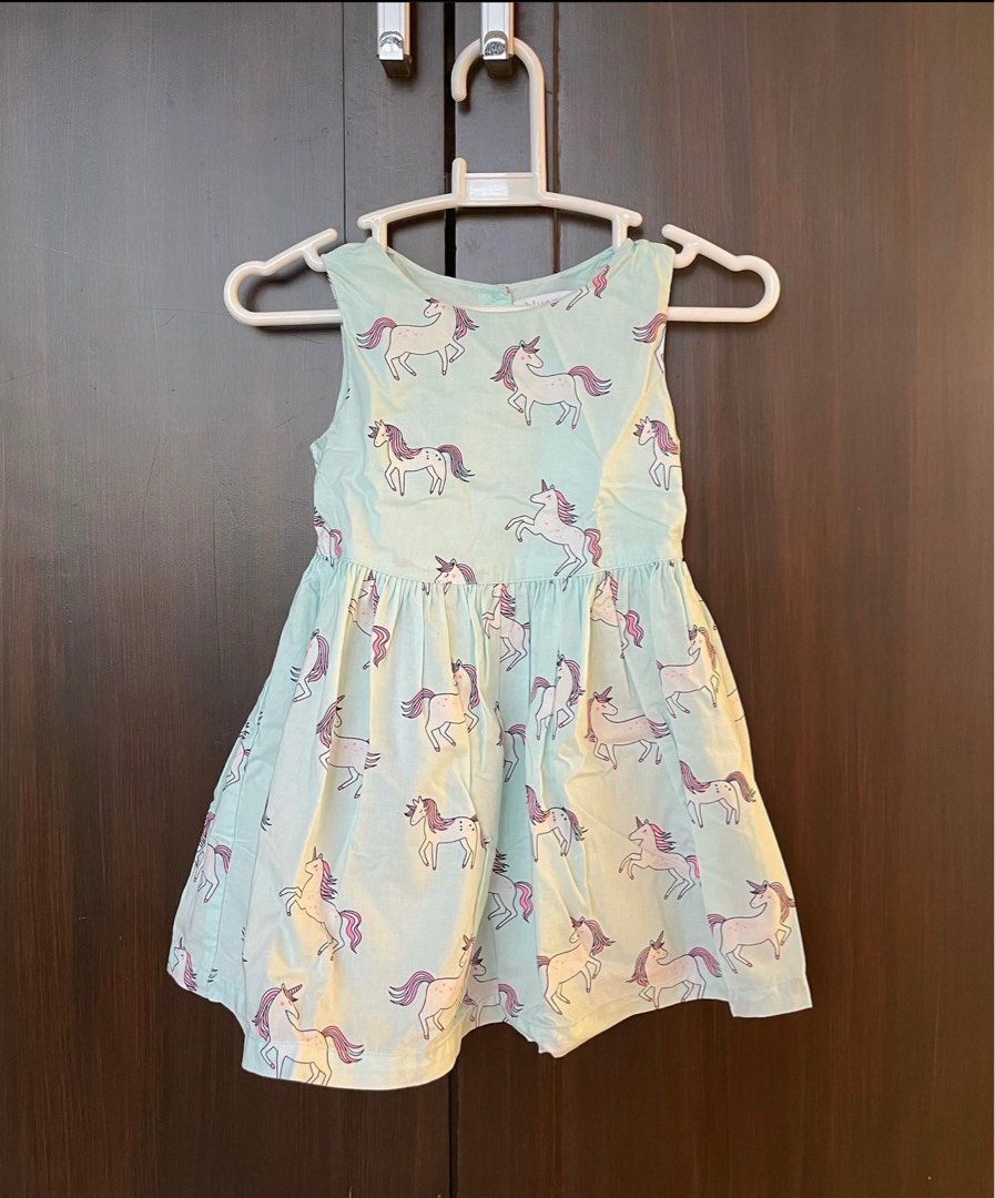 Bluezoo Unicorn Dress Babies Kids Babies Kids Fashion on Carousell