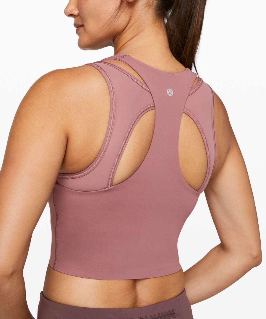 4 BNWT Lululemon Break Free Tank Nulux in Red Dust Size 4 Women s Fashion Activewear on Carousell