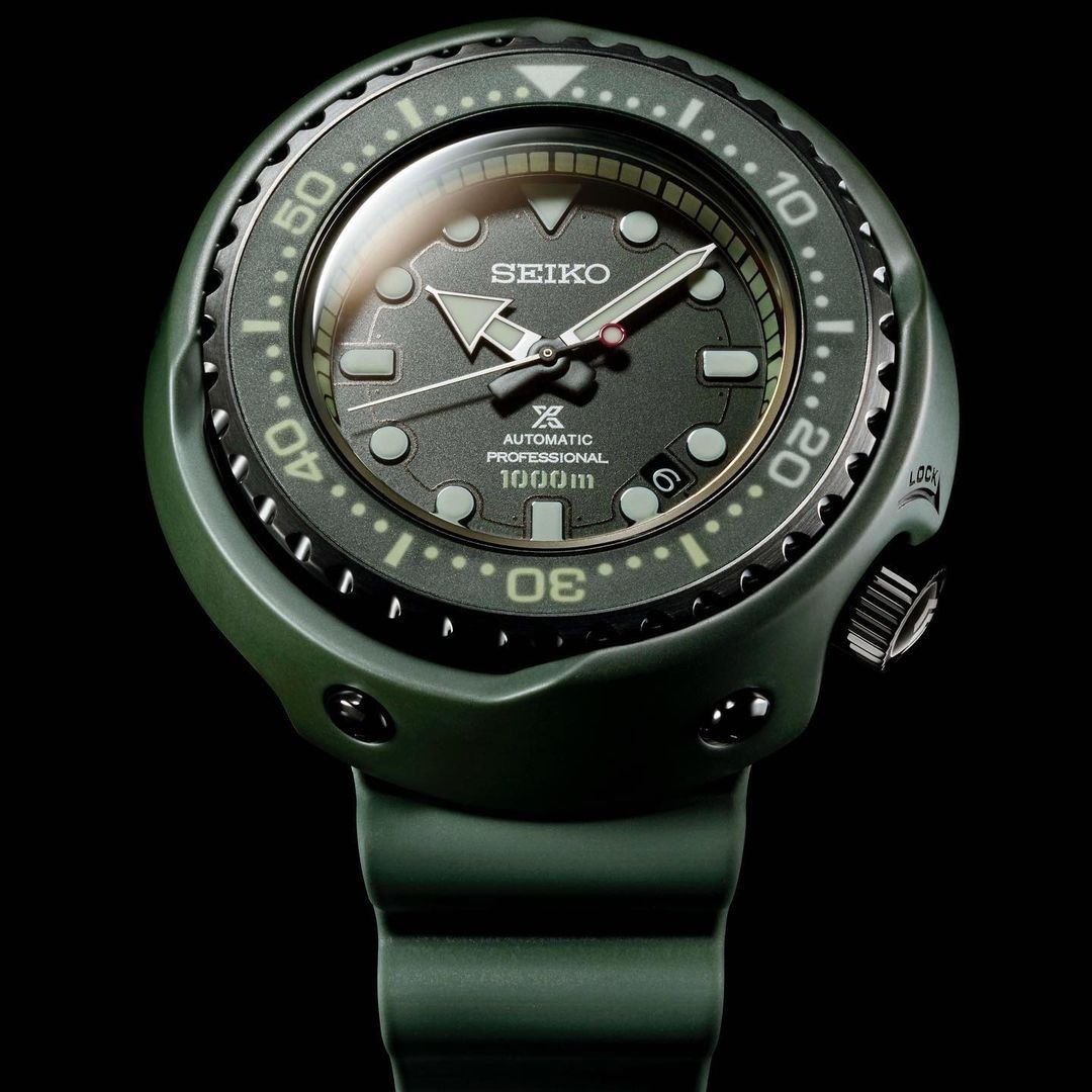 Brand New Seiko Prospex Automatic Professional 1000m Emperor Tuna Mobile Suit Gundam Zeon MS 06 Zaku II 40th Anniversary Limited 1000 Pcs SBDX027