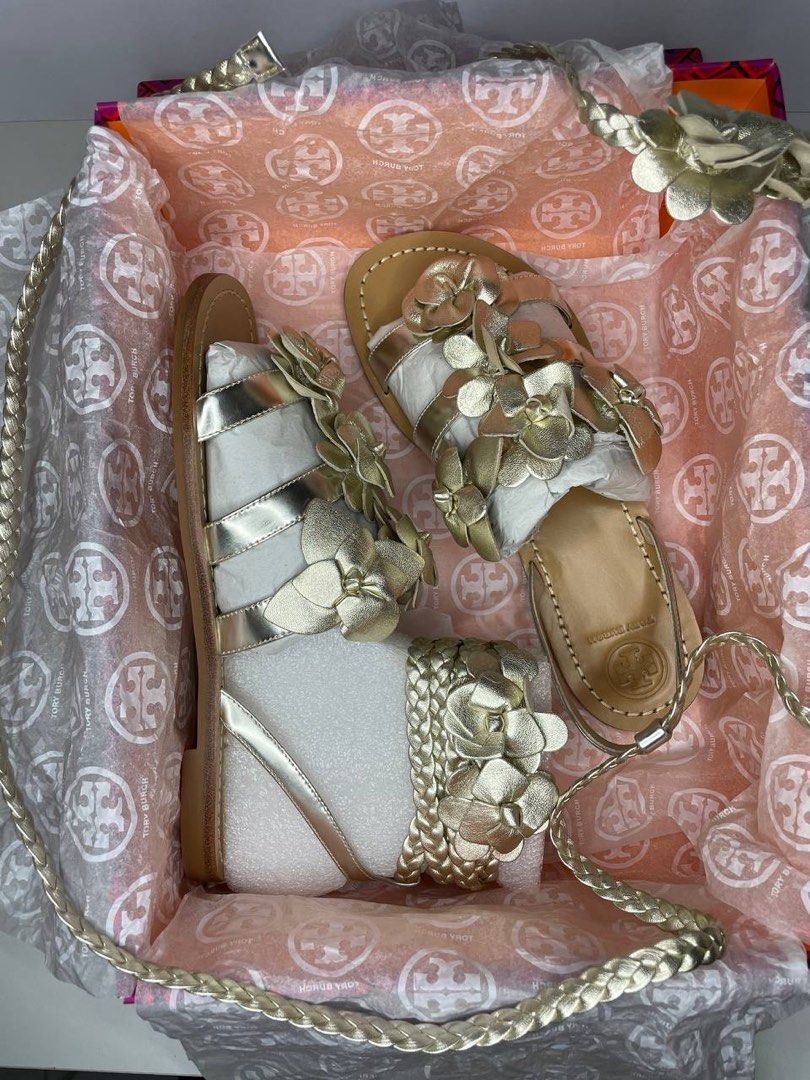 Tory burch hot sale metallic sandals