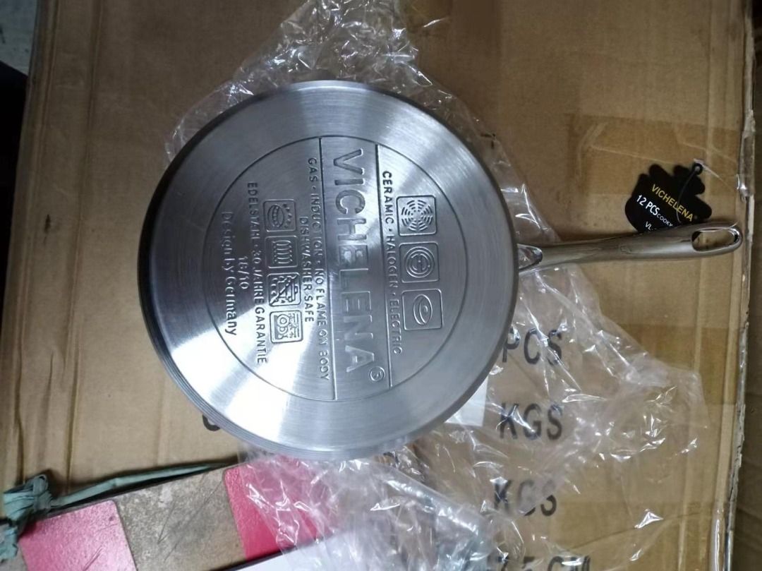 BRAND NEW Vichelena's Finest 12pc Stainless Cookware Set Perfect