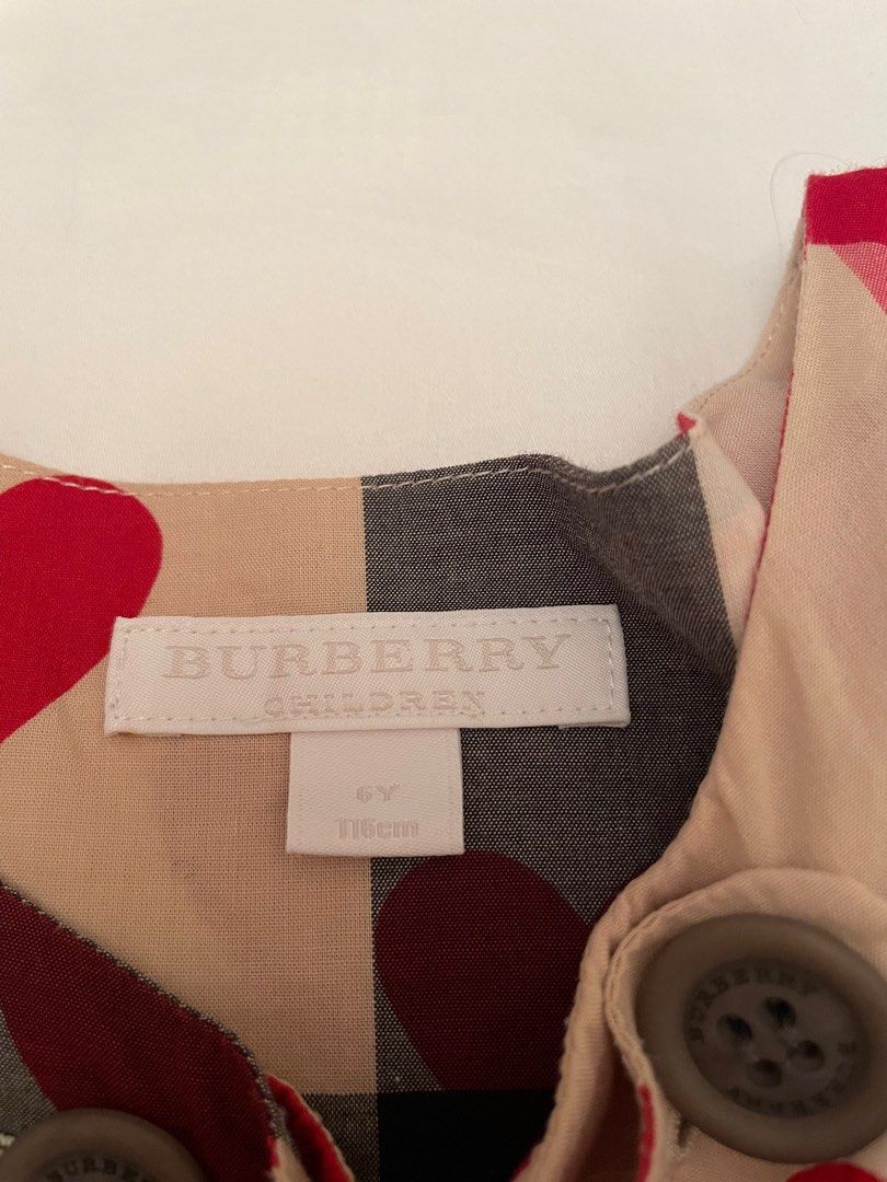 Burberry hearts dress for 6 years old