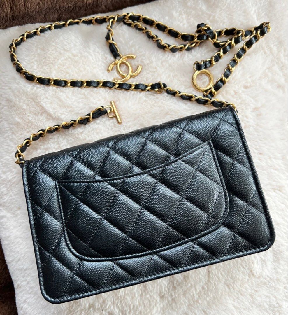 Chanel 23B WOC Black, Luxury, Bags & Wallets on Carousell