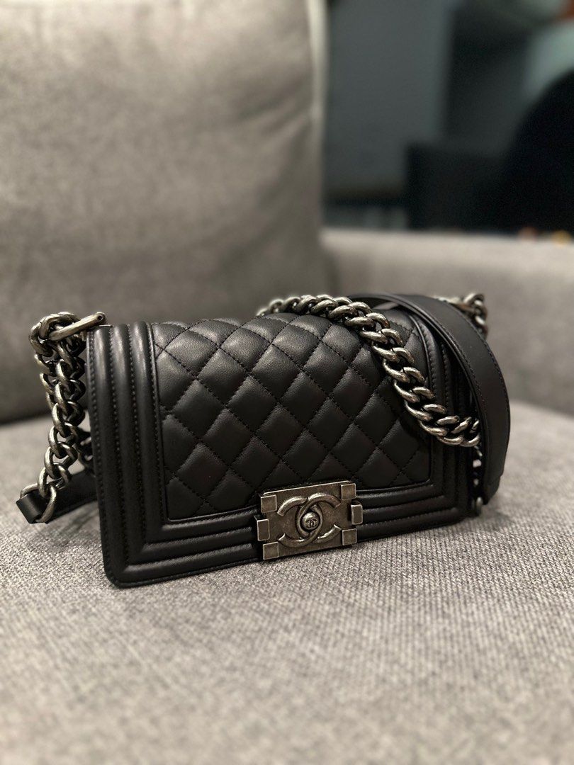 Chanel Boy 2022 Small Calfskin RHW (20% discount!), Luxury, Bags & Wallets  on Carousell