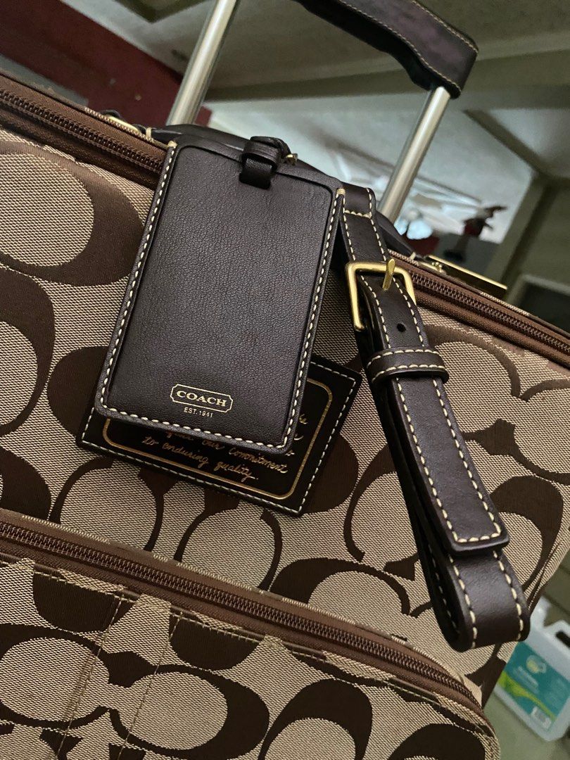 Coach store suitcase luggage