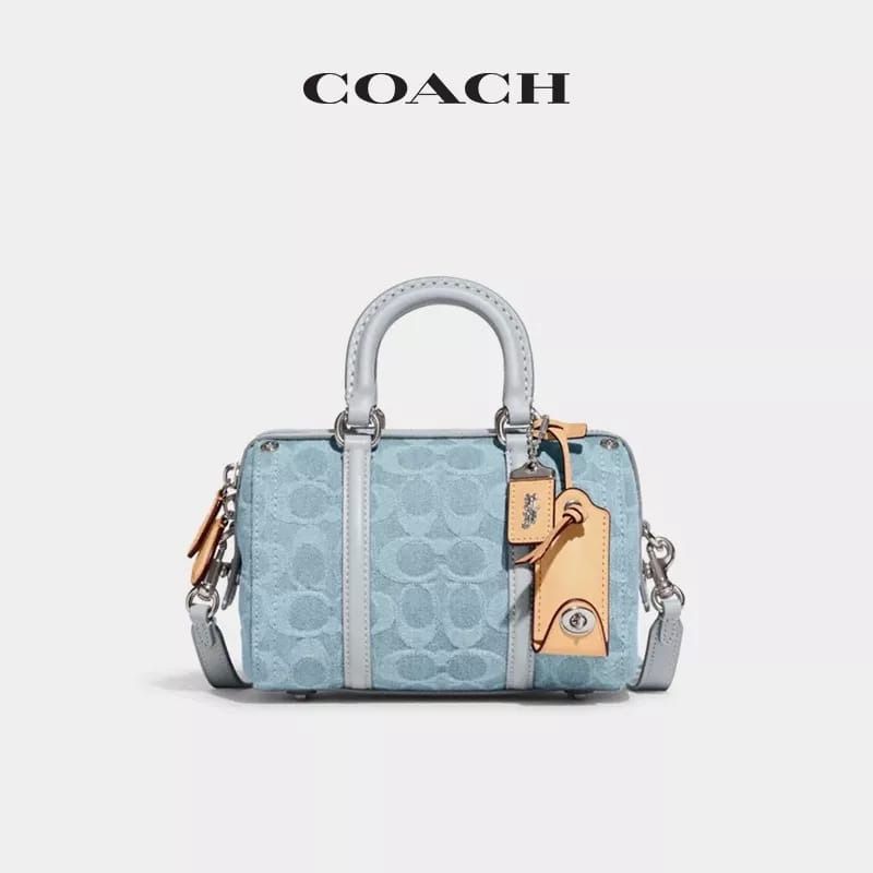 Coach Ruby Satchel 18 In Signature Denim (Women Crossbody Sling