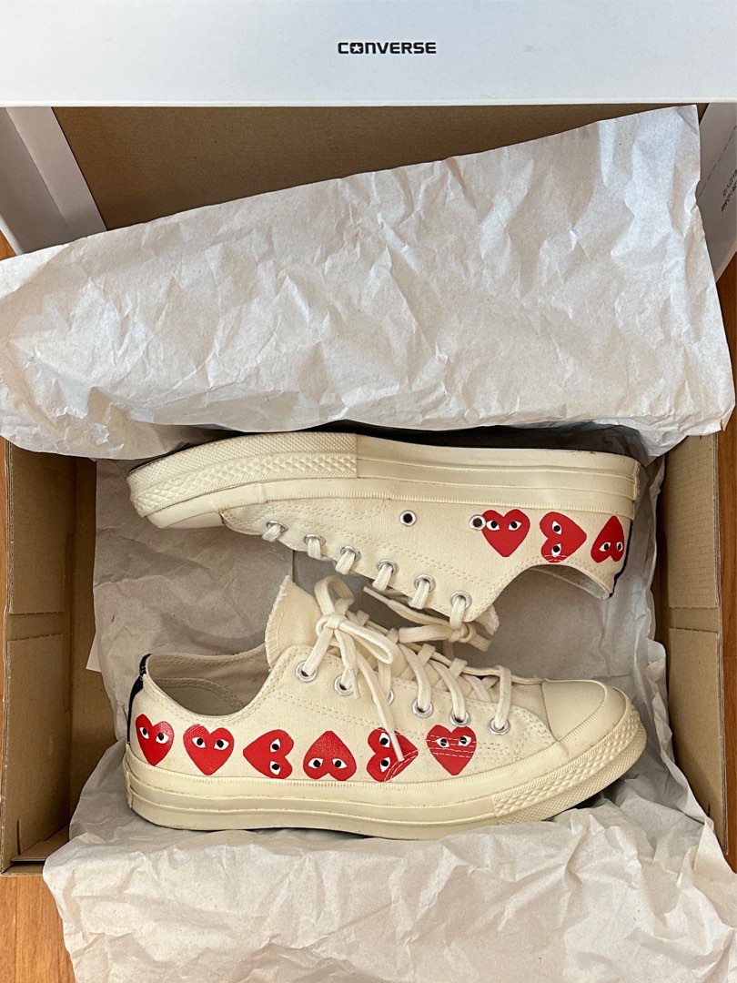 Comme Des Garcon Play X Converse Chuck Taylor Luxury Sneakers