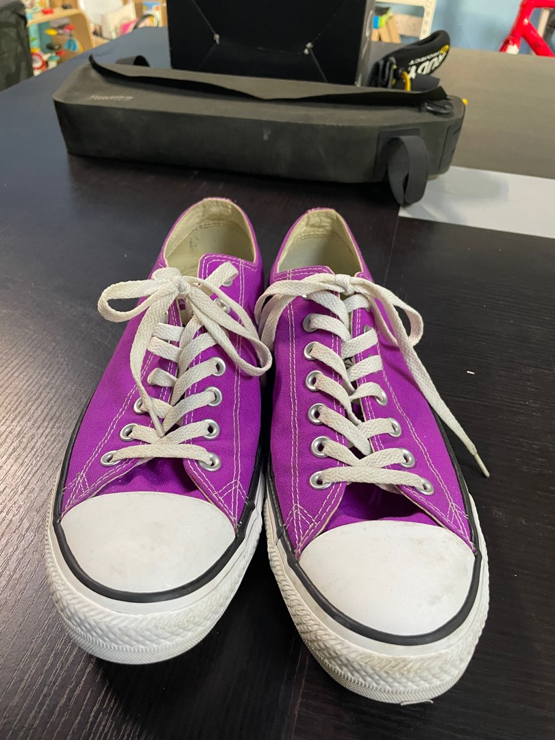 Purple converse size 10 discount