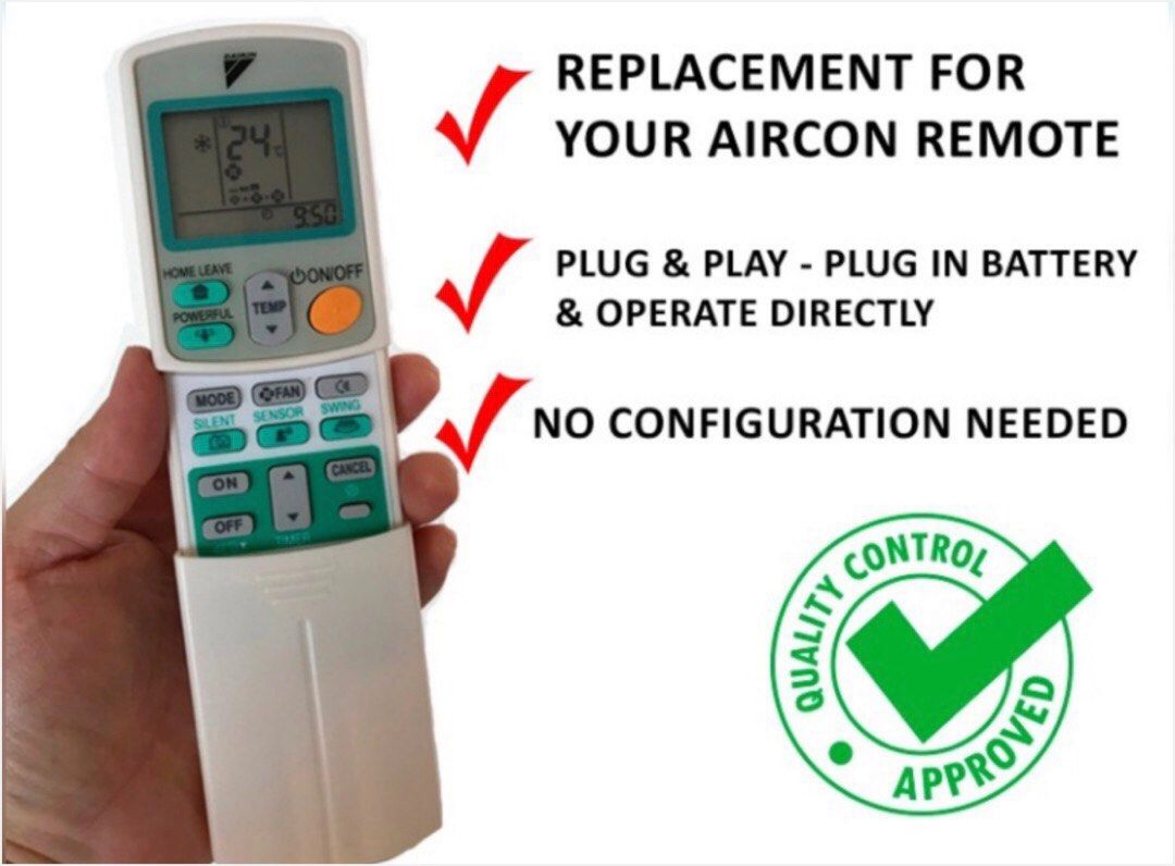 Télécommande De Remplacement Pour Climatiseur Daikin ARC433A50 ARC433A51 ARC433A53 ARC433A55 - Prête à L'Emploi, Facile Et Fiable