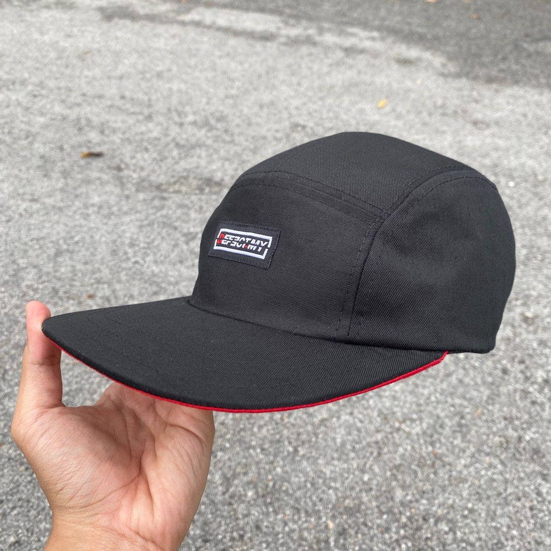 Defect 5 Panel (Category: Cap & Hats) located in Kuala Lumpur. Submitted by FaizFauzi (Listing ID 1245101722, Image 3). Description: For your information tthis cap i sew it my self and my brand Defect.my Size: Adjustable Don’t hesitate to send your used garment and convert to caps! Please visit my platform @DEFECT.KL there’s a video that i made for this cap!.