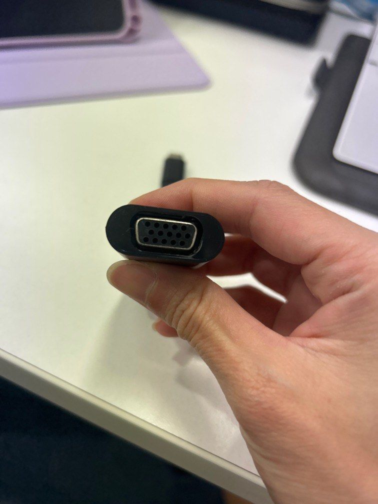 Dell USBC to VGA adaptor, Computers & Tech, Parts & Accessories, Cables & Adaptors on Carousell