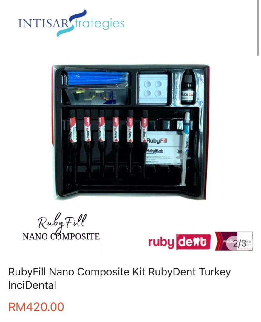 DENTAL COMPOSITE PACKABLE RUBYFILL RUBYDENT, Health & Nutrition, Medical Supplies & Tools on