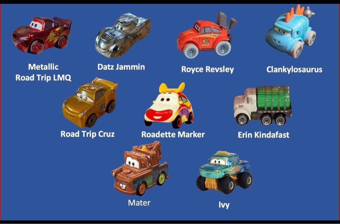 Disney cars mini racers. On the road series, Hobbies & Toys, Toys & Games  on Carousell