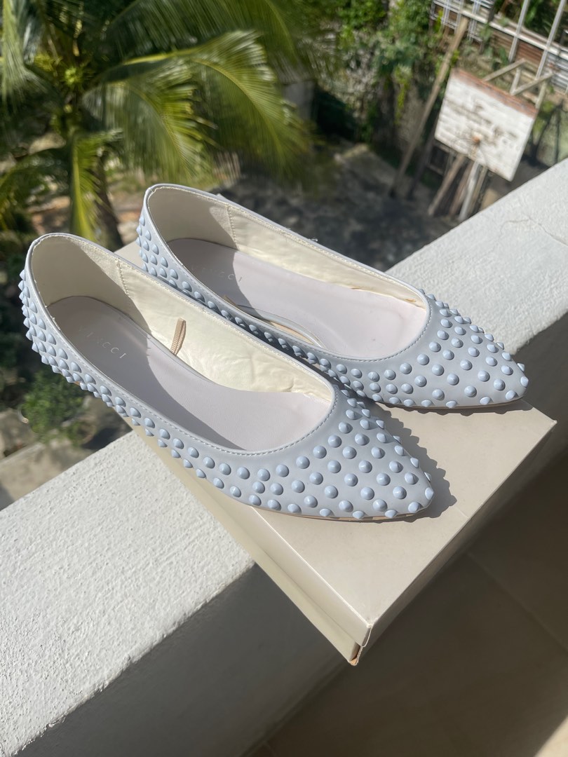 Dusty blue flats outlet