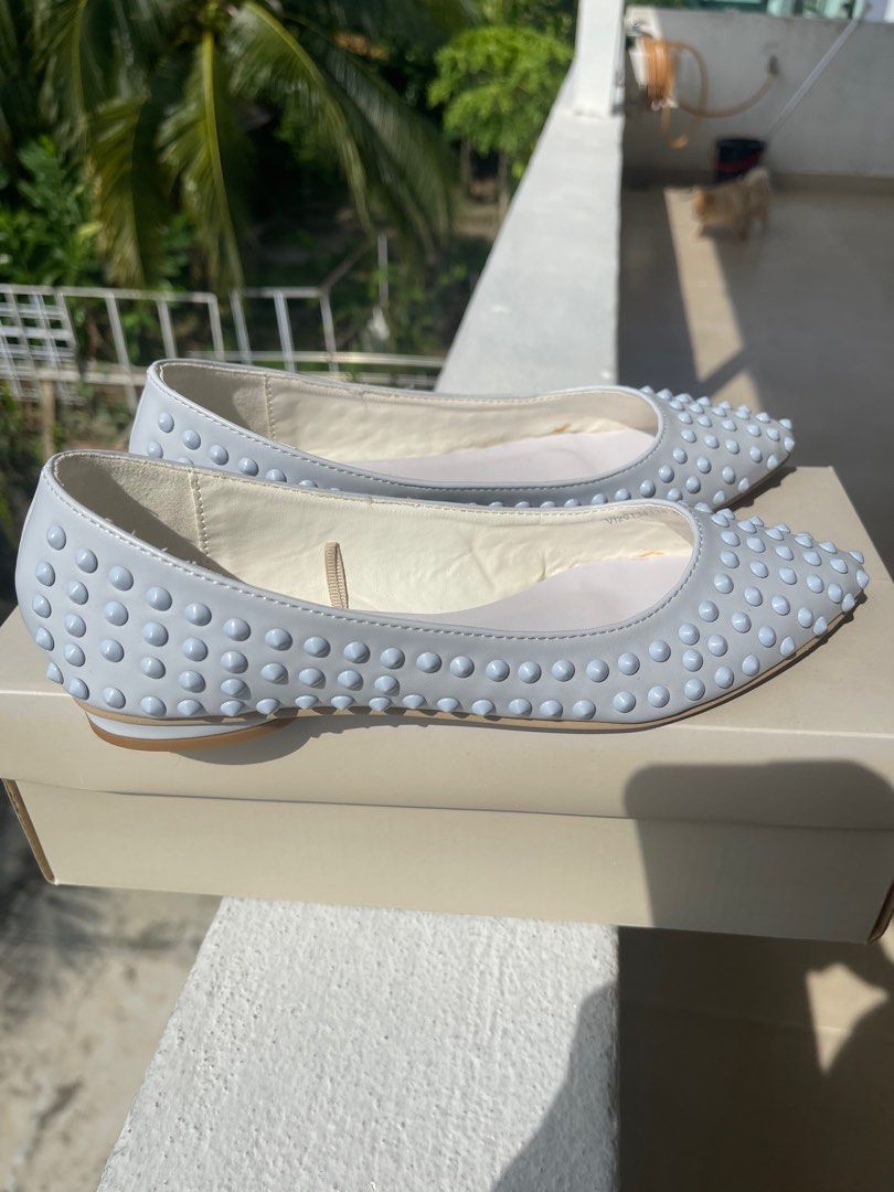 Dusty blue flats hot sale