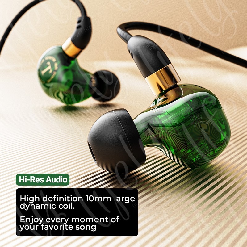 Cuffie Con Microfono Deep Bass Auricolari Cuffie Cablate In Ear Alta Definizione Bassi Profondi 976939